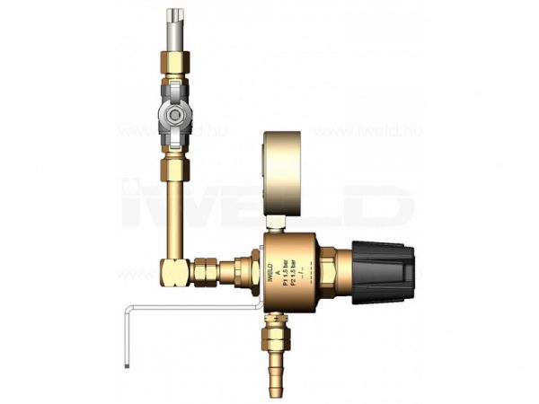 IWELD DYNALINE Ac. hál. nyomáscsökkentő klt.1,5bar - Image 2