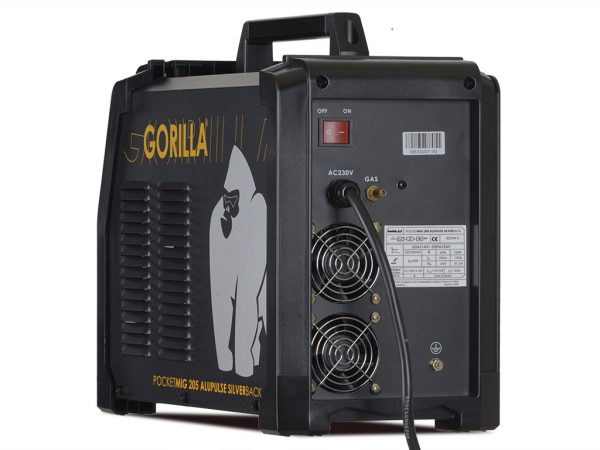 IWELD GORILLA POCKETMIG 205 ALUPULSE SILVERBACK hegesztő inverter - Image 3