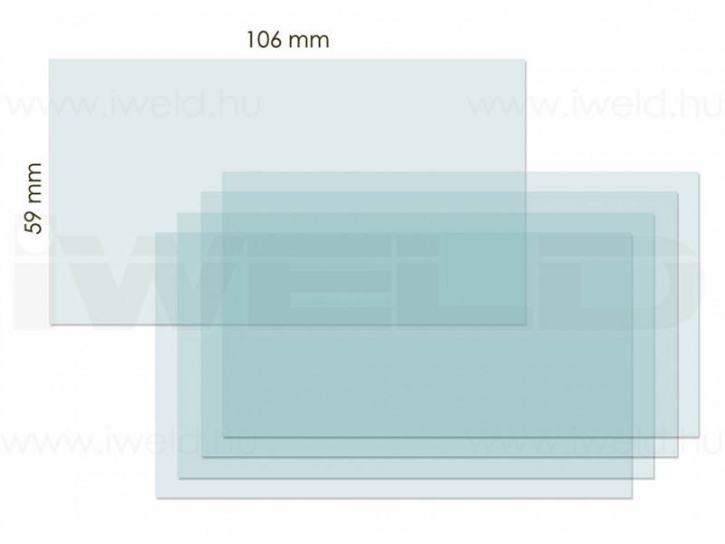 IWELD FANTOM 4 belső védőplexi 105x59mm