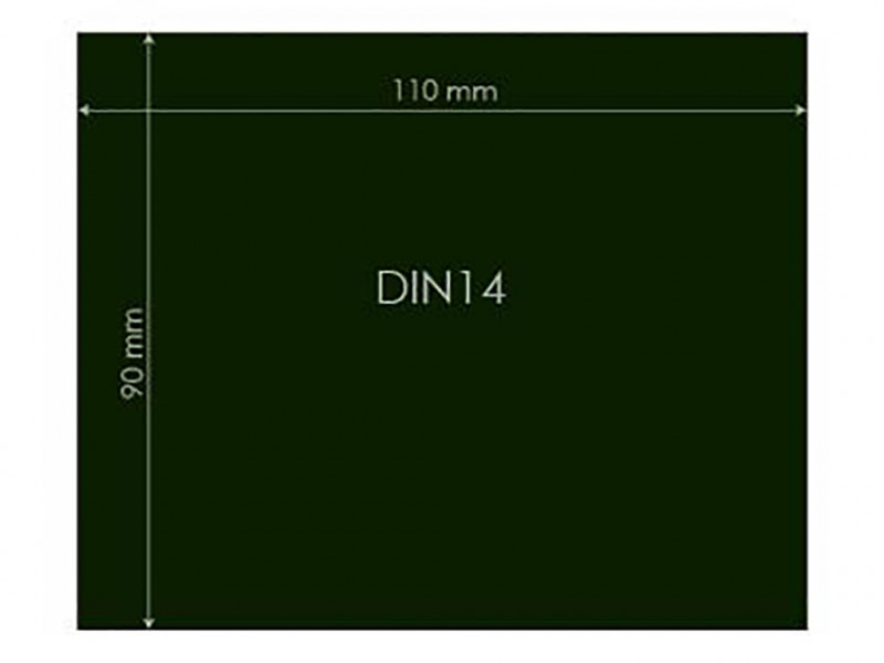 Védőüveg DIN14 90x110mm